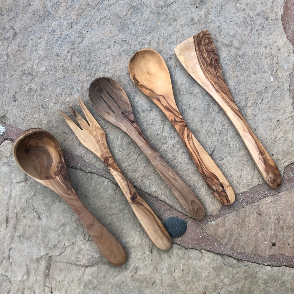 Olive Wood Kitchen Cooking Utensils